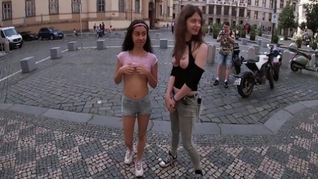 Andrea Dipre And Dolls Cult In Extreme Public Nudity In Prague! (interviewed By 16 Min