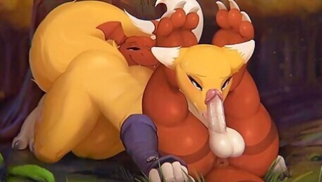 Animal Sex Of The Characters Of The Porn Cartoons Zveropolis , Pokemon