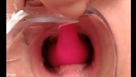 Close up of inside wet jucy pussy POV