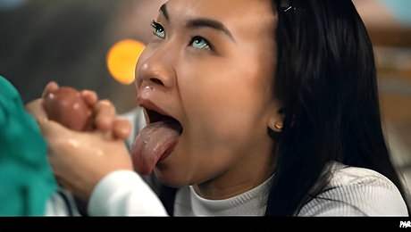 An innocent 18 year old teens sushi party turns into foursome
