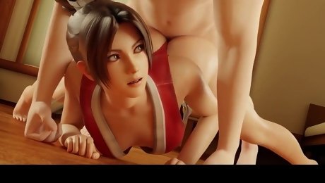 3D Erotic Compilation With Sexy Curvy Buxom Asian Mai Shiranui From DOA Enjoying Fat Cocks