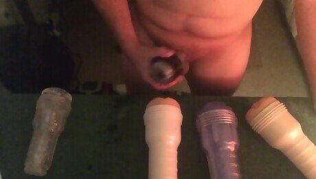 Banging my fleshlight doggystyle standing up