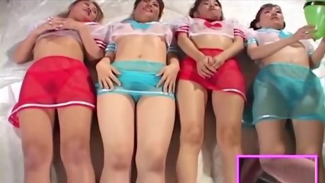 Sexy Japanese Babe Sucking Cocks And Flashing Their Pussies In Game Show